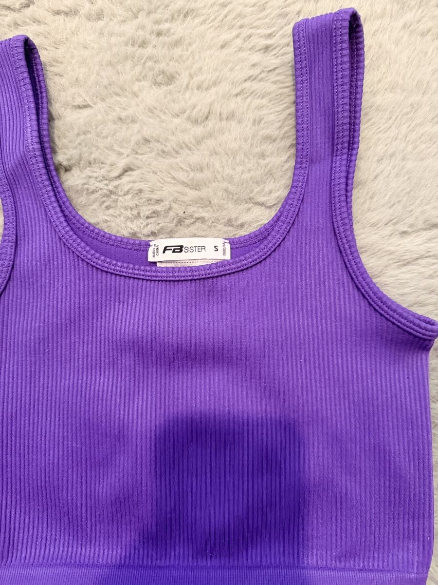 Tops: Crop top violet taille s  – Neu (gemäss Beschreibung) aus Bussigny von Serena2009 1