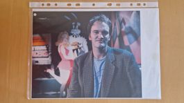 Quentin Tarantino, Original Autogramm auf Foto in Farbe