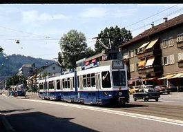 DIA Vintage VBZ Zürcher Tram Birmensdorferstrasse 1977 (B)