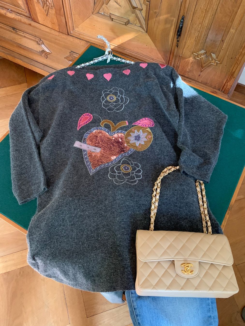 Vestiti: VINTAGE  Mini Strickleid  / Lambswool Angora/ – Usato da Interlaken venduto da Bona55 7