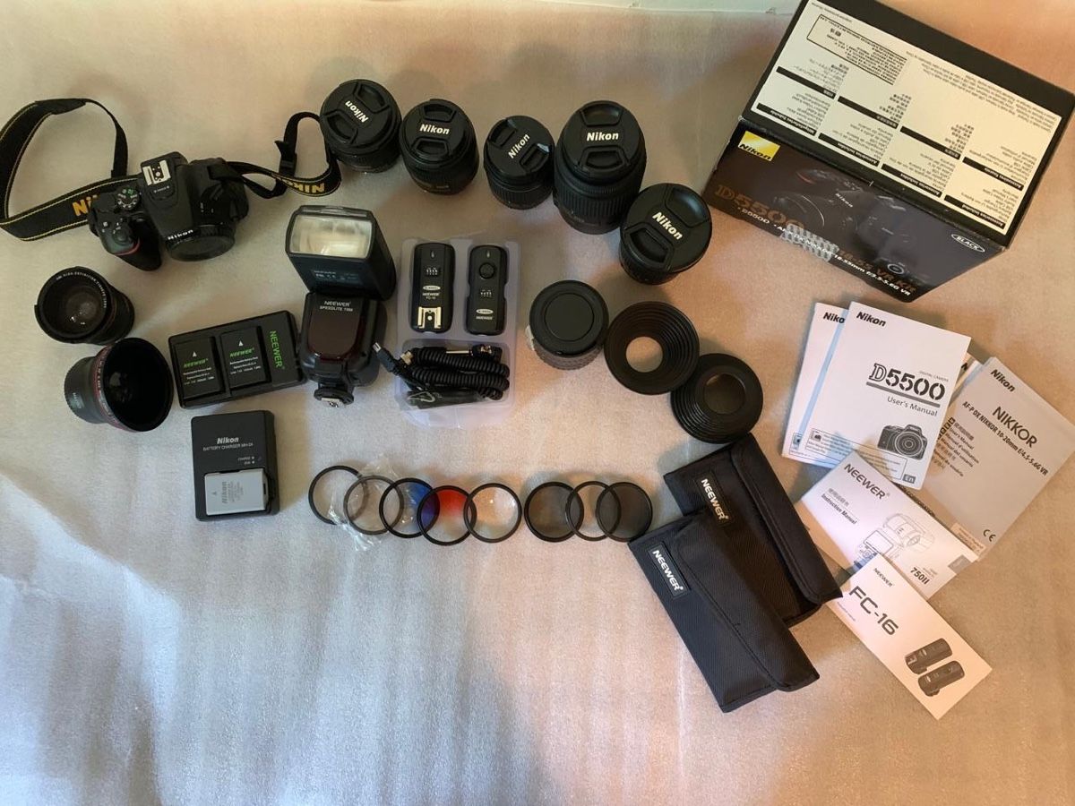 Nikon Fotocamera: Nikon D5500 VR Kit mit Zubehör – Usato da Thun venduto da BanjoDan