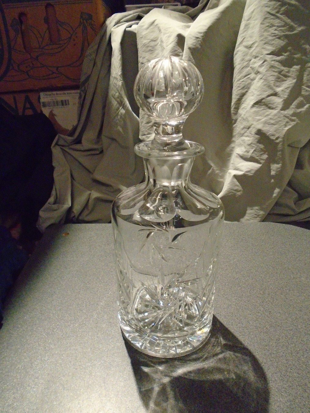 Karaffen: Karaffe Glas, verziert – Gebraucht aus Zürich von abraxas1291