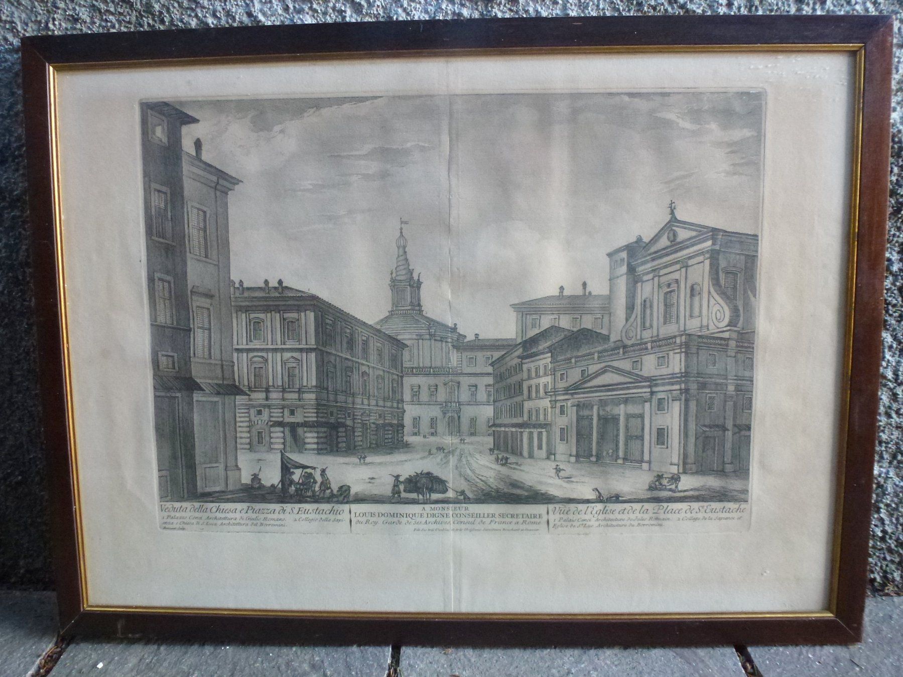 Cartes postales: Bild ++ Veduta della Chiesa e Piazza di S. Eustachio a Roma, – D'occasion à Walkringen par Casablanca777