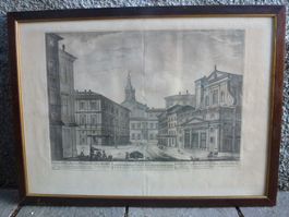Bild ++ Veduta della Chiesa e Piazza di S. Eustachio a Roma,