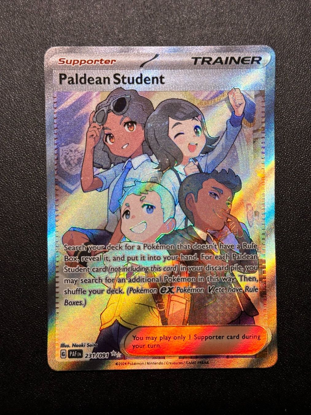 Pokémon Carte collezionabili: Paldean Student Paldeas Schicksale 231/91 ENG – Usato da Felben-Wellhausen venduto da Collectorama_GmbH