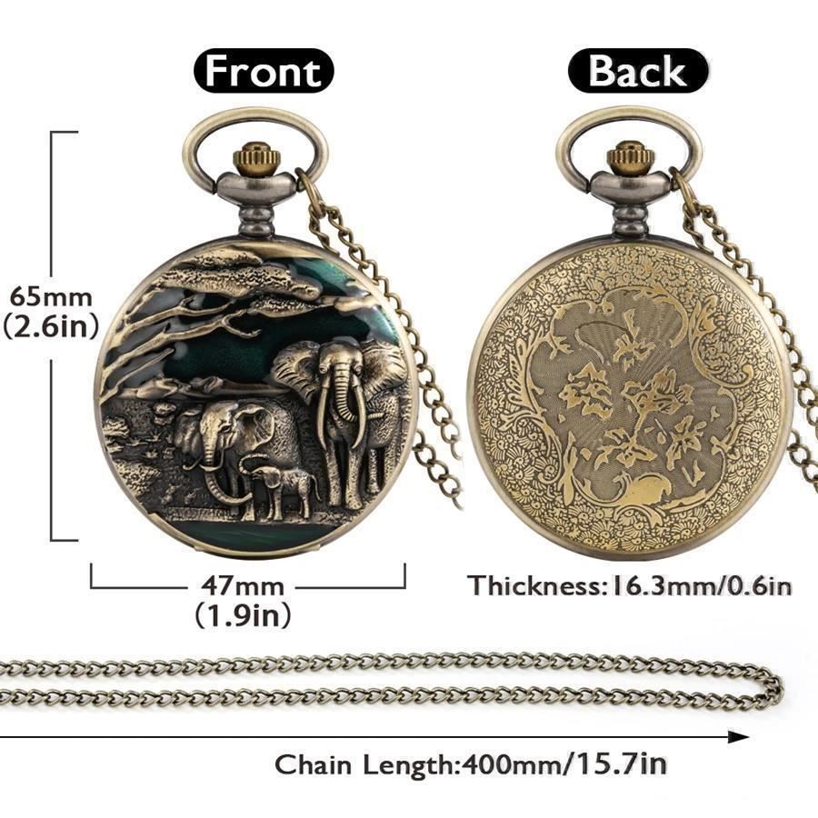 Sonstiges Uhren Zubehör: Taschenuhr Elefant Halskette – Neu und originalverpackt aus Gurmels von Swisspod 1