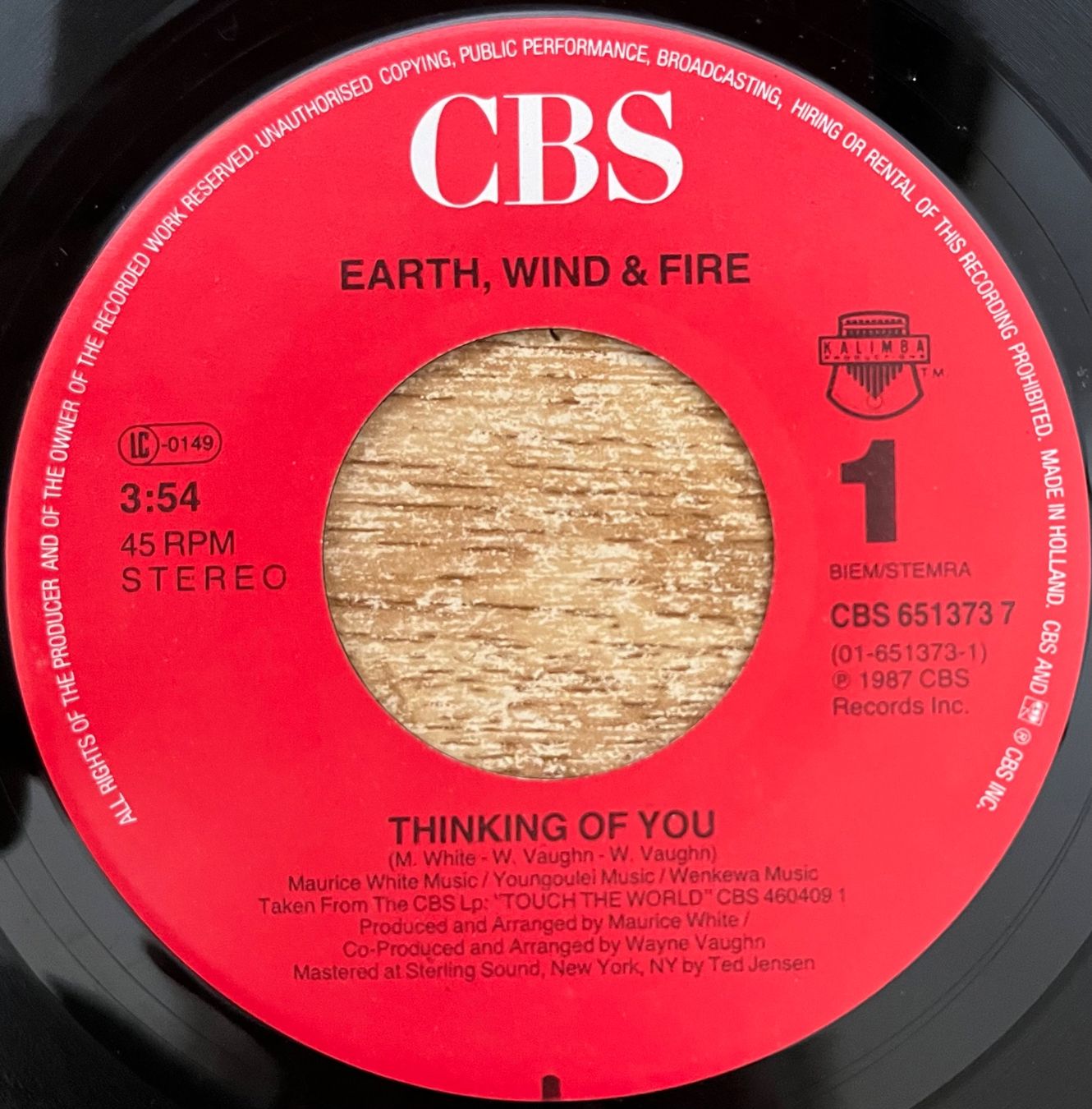 Vinyles: EARTH, WIND & FIRE - THINKING OF YOU – D'occasion à Bussigny par vinyl-pas-cher 2