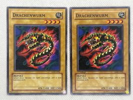 2x Drachenwurm Yu-Gi-Oh Karte LON-G004