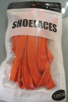 Schnürsenkel orange flach 120 cm Länge neu