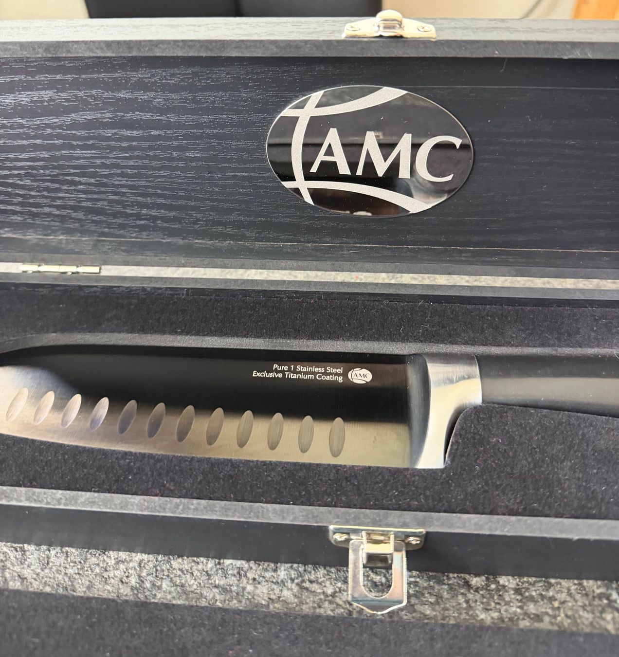 Küchenmesser: AMC Pure 1 Santoku Messer Titanium Edelstahl brandneu – Neu und originalverpackt aus Basel von Kanako 5