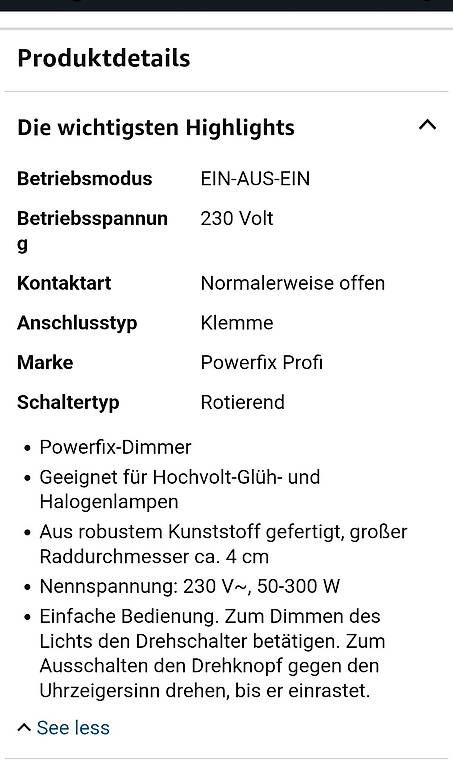 Interruttori: Dimmbar Unterputz Schalter – Usato da Seon venduto da Psalm28 2