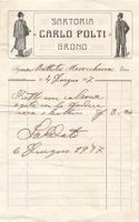 Sartoria Carlo Polti Grono GR Fattura 1917
