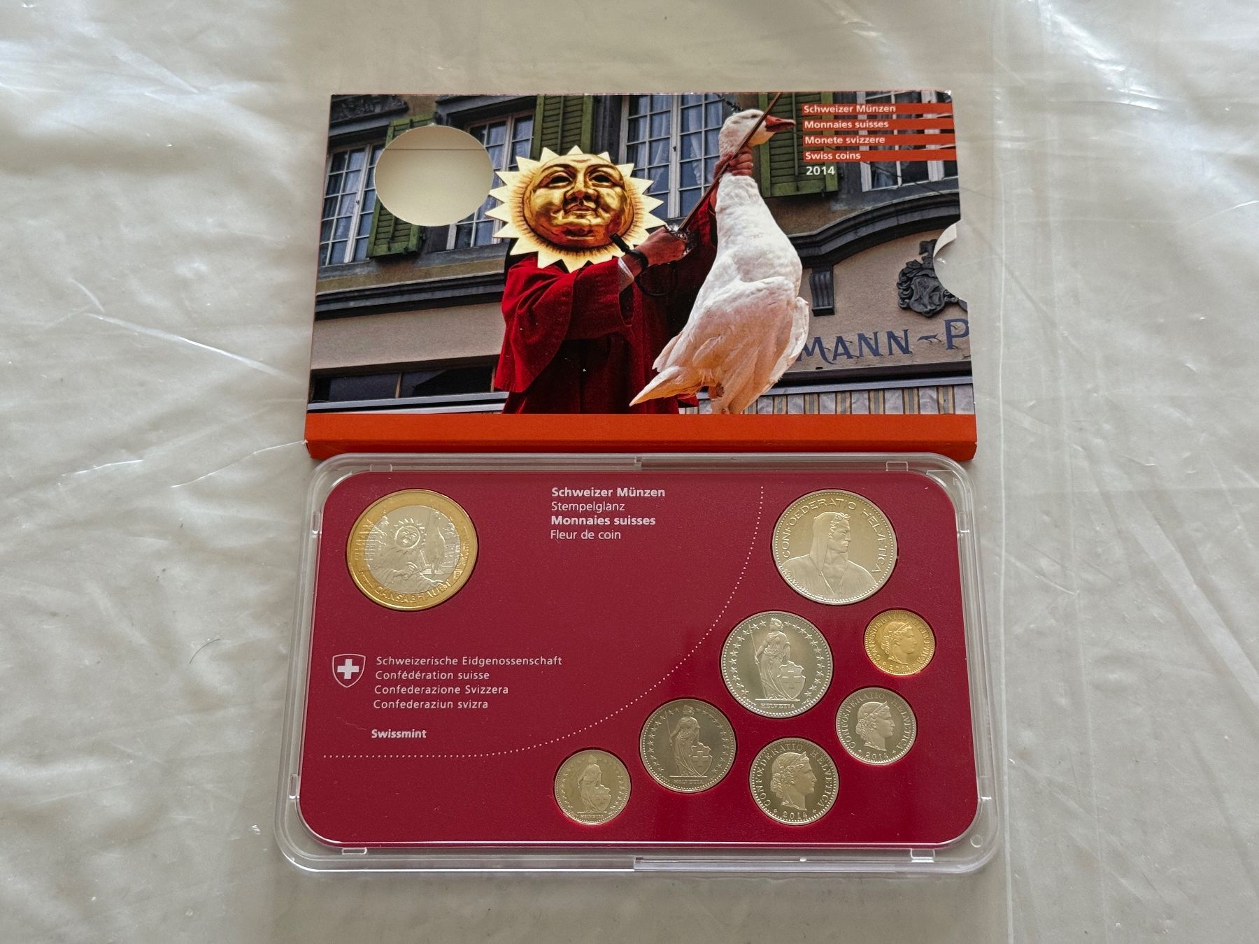 Tutti le monete: Schweizer Münzsatz 2014  Stempelglanz – Nuovo (secondo la descrizione) da Wallisellen venduto da SWISS_SILVER1 1