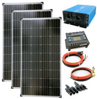 Solar Set Inselanlage 3x140 Watt Sinus 30A TS 1500Watt
