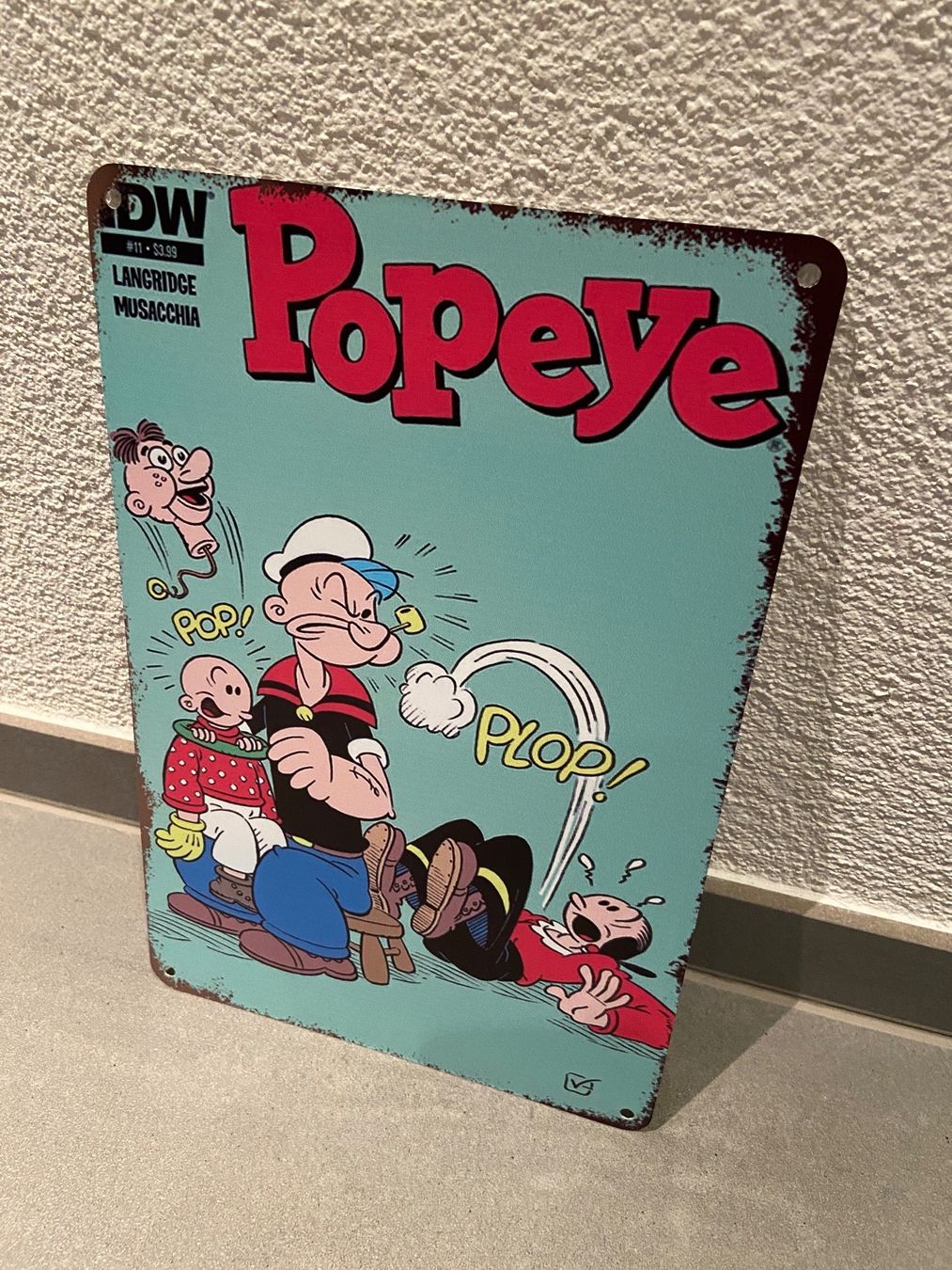Schilder: SCHILD METALL POPEYE / DER RENNER/ NEU / 1 Pcs. – Neu und originalverpackt aus Seon von Aaargauer01 2