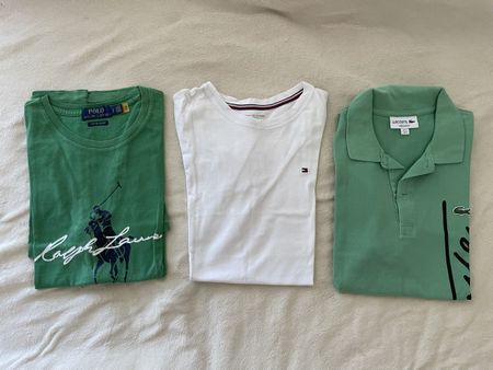 Lacoste Polo Shirt & Ralph Lauren T-Shirt Sommer Set Top Zus