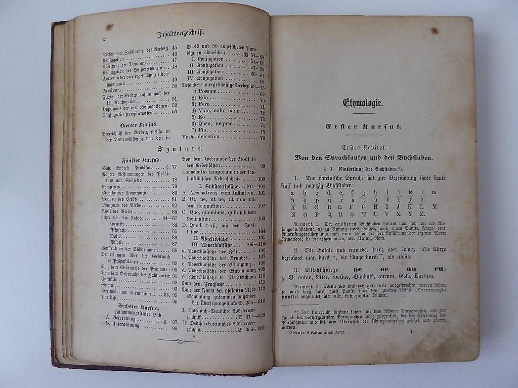 Bücher: Elementargrammatik der lateinischen Sprache von 1887 – Gebraucht aus Dietlikon von Woodgate 2