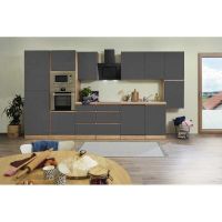 477 Küchenzeile Küchenblock 395cm E/SO/GR -Küche Einbauküche