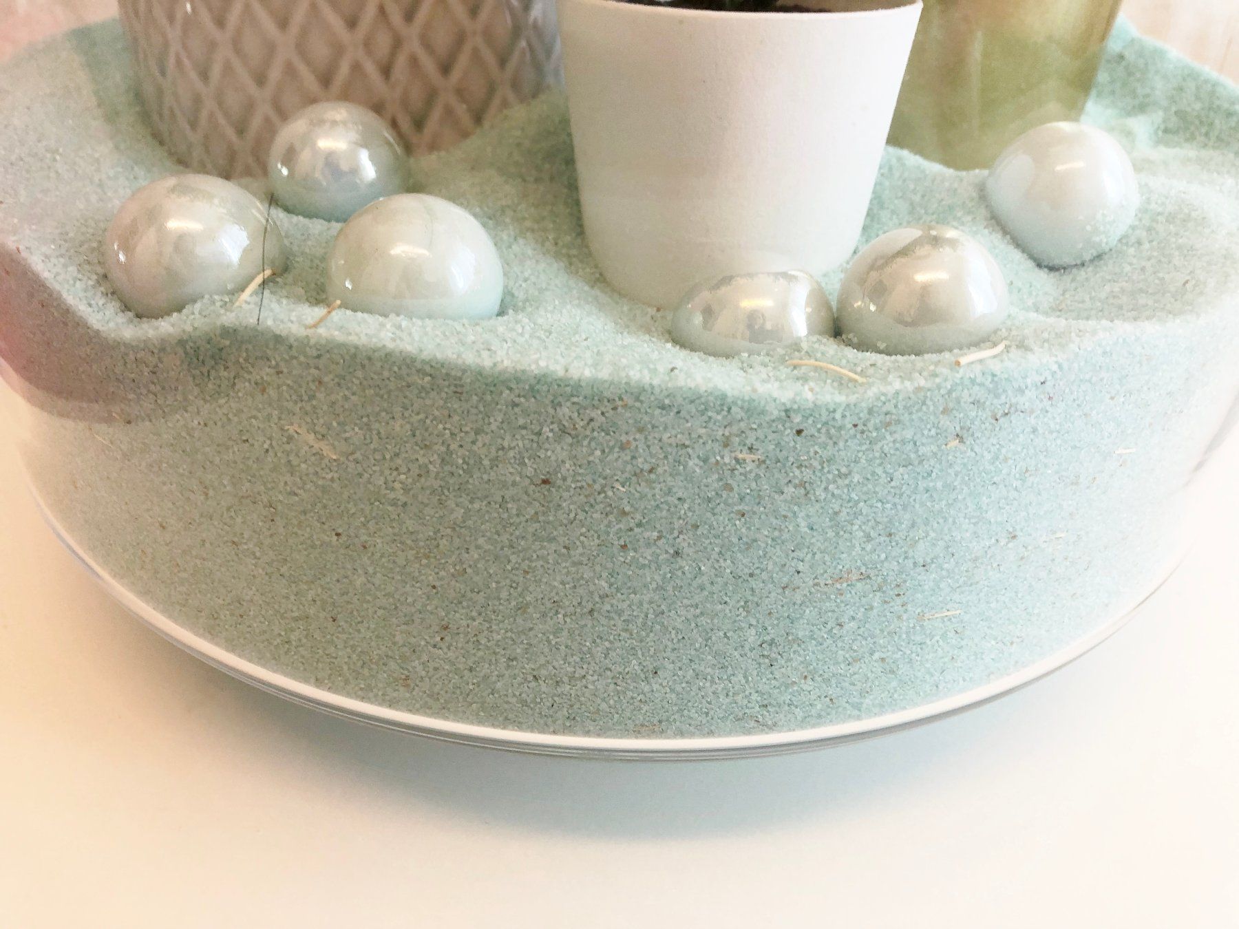 Interio Vase & Récipients: Dekovase mit Dekoblumen und Sand – Neuf (Voir description) à Glattbrugg par Ariel012 3