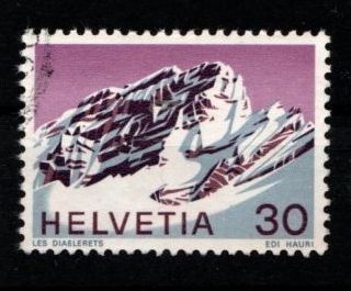Alle Briefmarken: 1971 - Les Diablerets 3123m. – Gebraucht aus Schaffhausen von poststamp