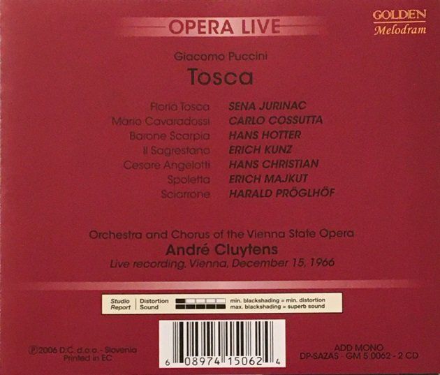 CD: Puccini - Tosca (André Cluytens) – Usato da Grüningen venduto da azulamarillo 1