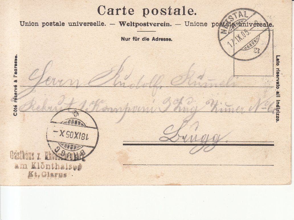 Cartoline postali: Klöntalersee 1905 – Usato da Bürglen TG venduto da StampGraf 1