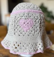 CHAPEAU GRANNY STYLE EN CROCHET HANDMADE! PIÈCE UNIQUE