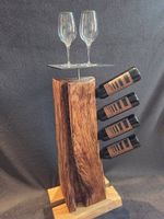 Weinständer Holzsäule Kastanienholz
