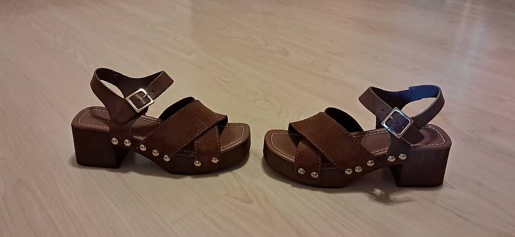 Damenschuhe: Sandales brunes en cuir - pointure 38 – Gebraucht aus Vufflens-la-Ville von Goet99 4