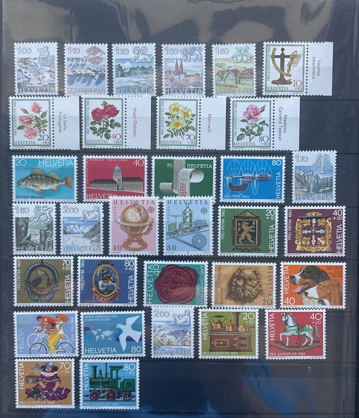 Tutti i francobolli: Schweizer Briefmarken: Frankaturware der Jahre 1981 bis 1989 – Nuovo (secondo la descrizione) da Luzern venduto da 19primeln 1