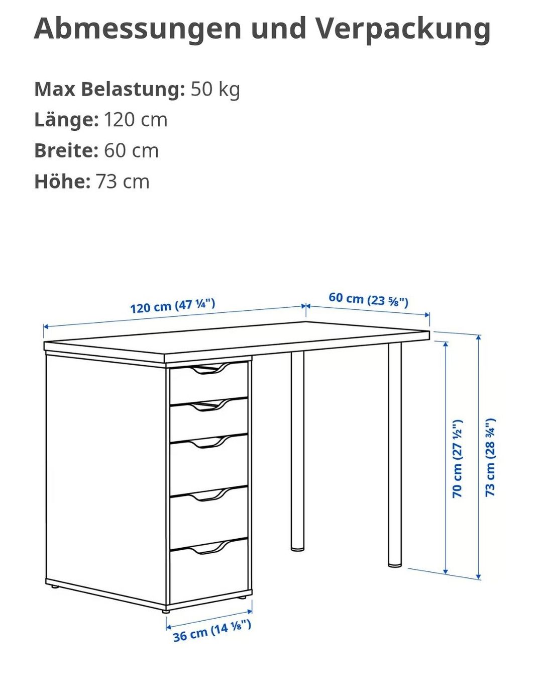 Scrivanie: Schreibtisch IKEA LAGKAPTEN/ALEX – Usato da Gerlikon venduto da ampu 2