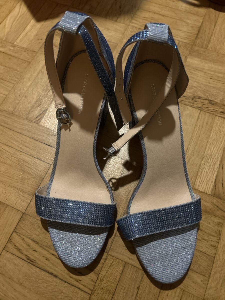 Scarpe da donna: blaue Glitzer Sandale – Nuovo (secondo la descrizione) da Zürich venduto da alv_pqz2