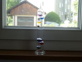 Modernes Wasserthermometer im Oldstyle