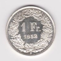 Schweiz 1 Franken 1952 Bern