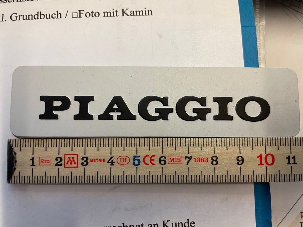Töffli Piaggio Sticker NOS. Dick auf Alu original (Neu und ...