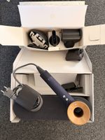 Sèche-cheveux Dyson Supersonic bleu et cuivre complet