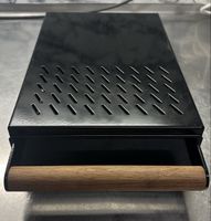 Barista Abschlagbehälter Kaffeesatz Schublade schwarz/Holz