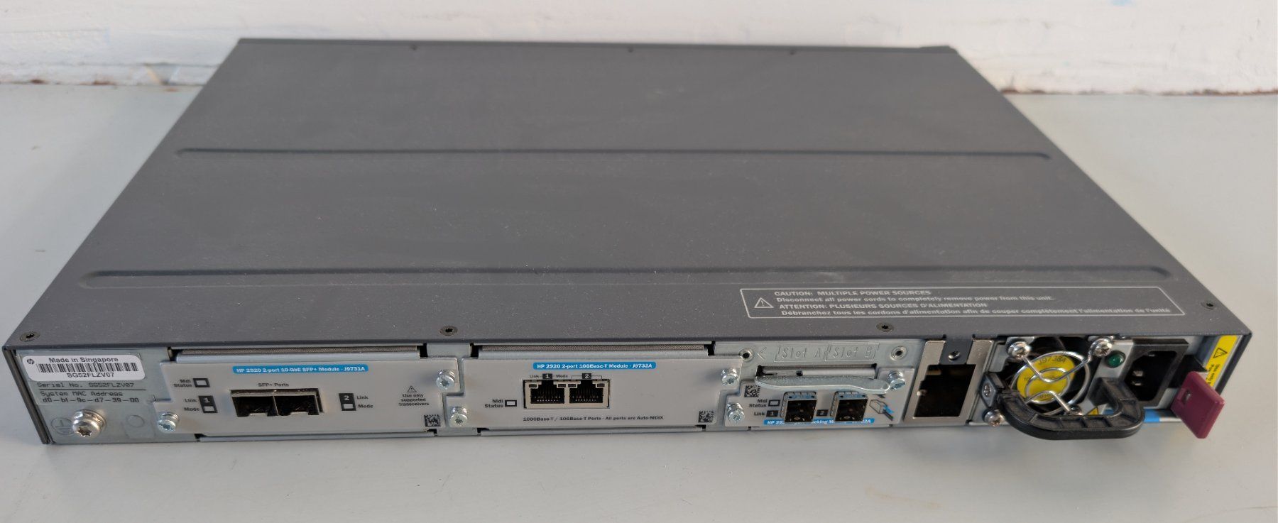 Hewlett Packard Hubs & Switches: HPE ProCurve Switch 2920-48G – Gebraucht aus Dietlikon von ComdatAG 2