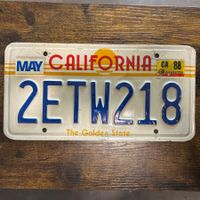 🇺🇸 U.S. Autoschild - California 2ETW218 - ORIGINAL