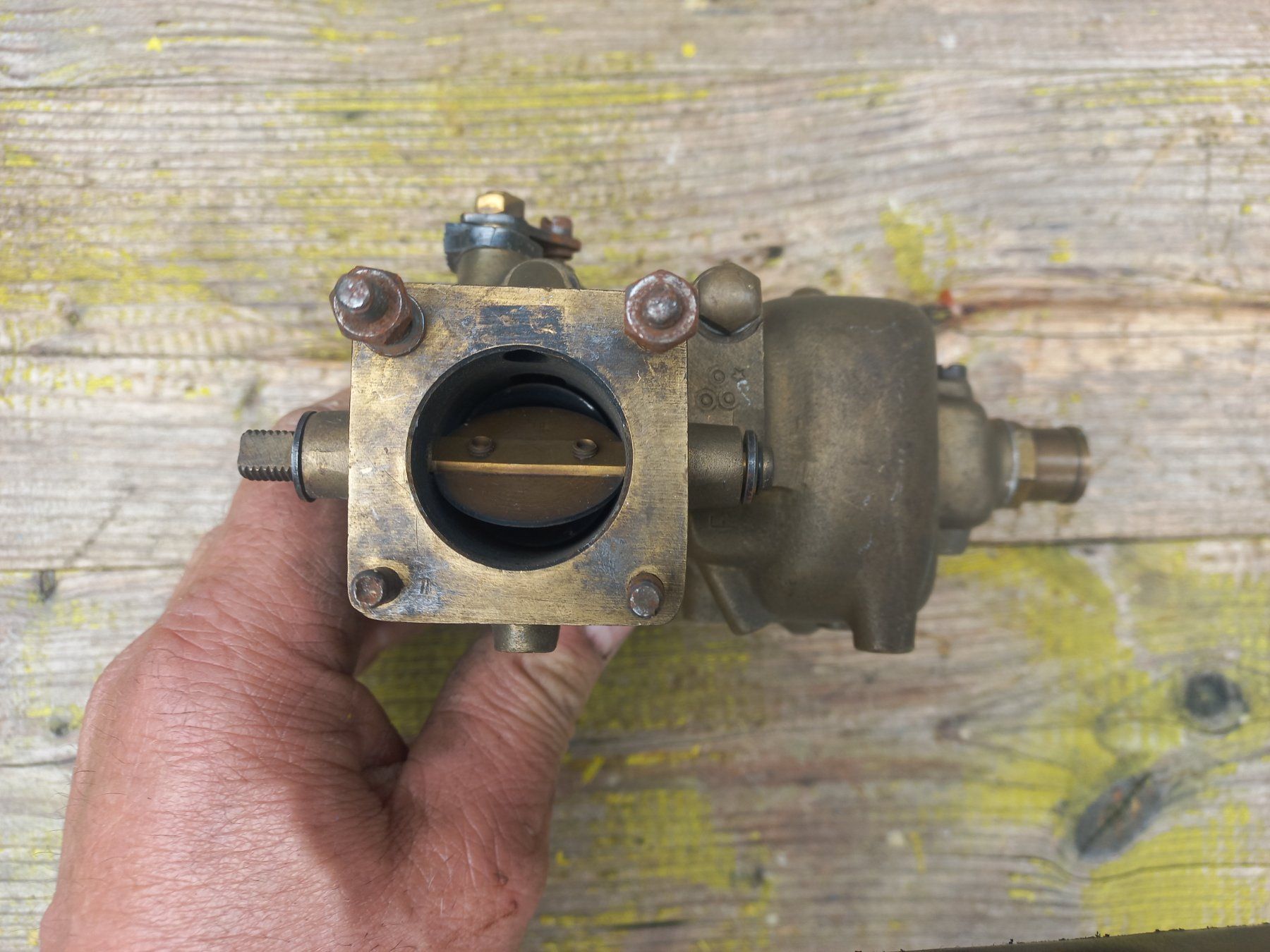 Tutti pezzi di ricambio auto: rarer Oldtimer Messing / Bronze Vergaser WEBER Tipo 30 DR3 – Usato da Dulliken venduto da Dullikenlerchclassic 4