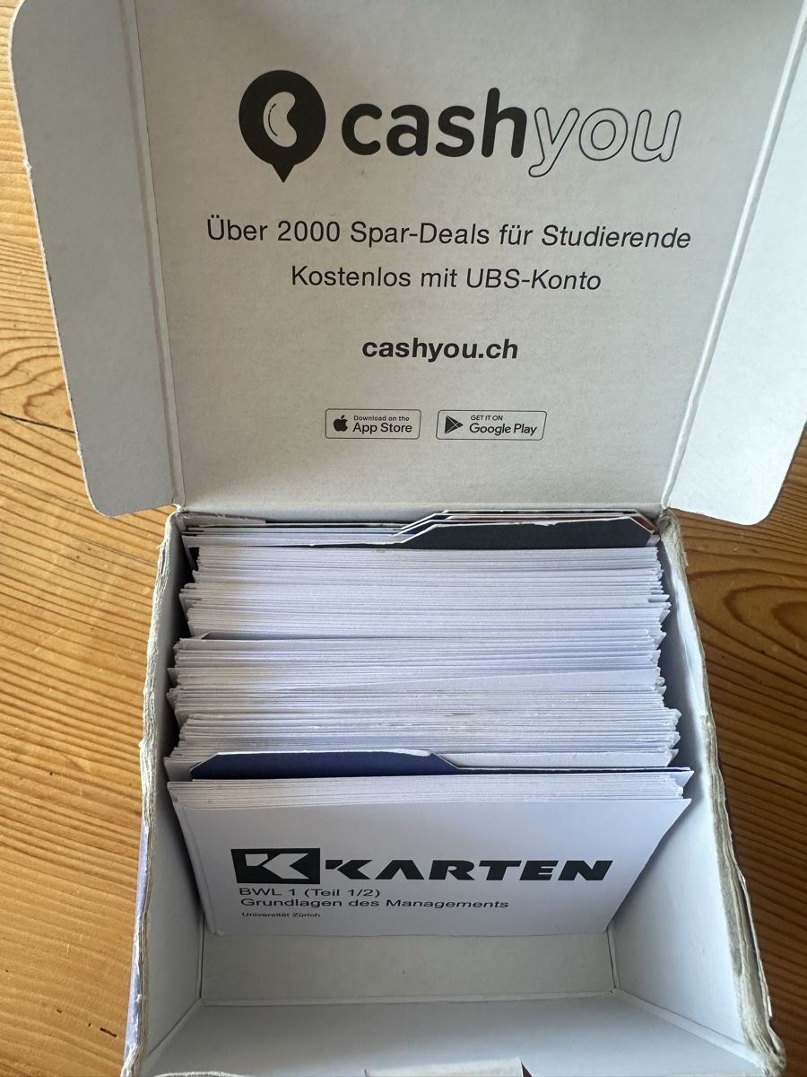 Libri: BWL 1 Karteikarten UZH  – Usato da Volketswil venduto da Mira-Laura 3