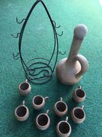 Wein/Schnaps - Karaffe mit 8 Becher