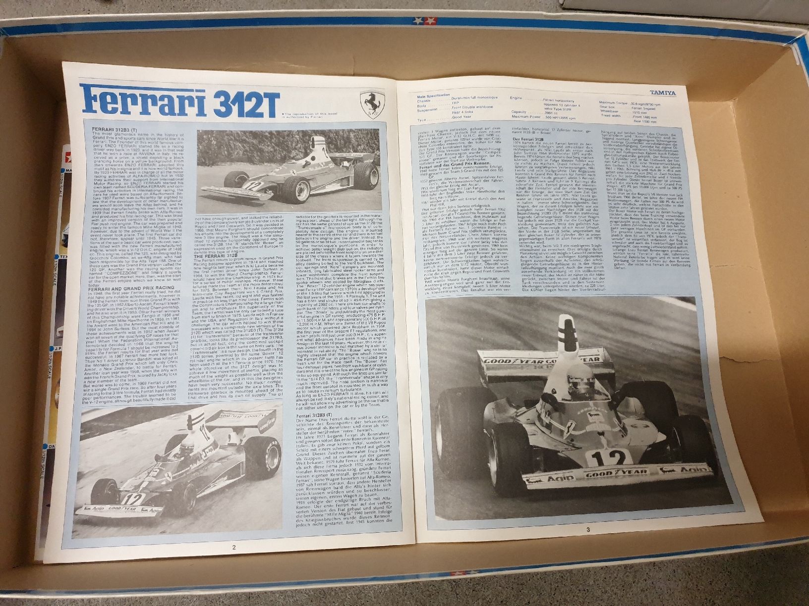 Tamiya Modellautos: Tamiya Ferrari 312T 1:12 Scale Model Kit – Gebraucht aus Ittigen von Ziok187 4