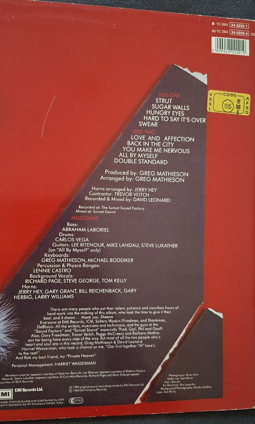 Schallplatten: Sheena Easton A Private Reason Vinyl LP  – Gebraucht aus Riehen von Steinbock1970 1