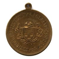 Schützenmedaille GE Tir Fédéral 1887 Genf R