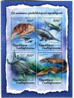 Block "Dinosaurier". Zentralafrikanische Republik.