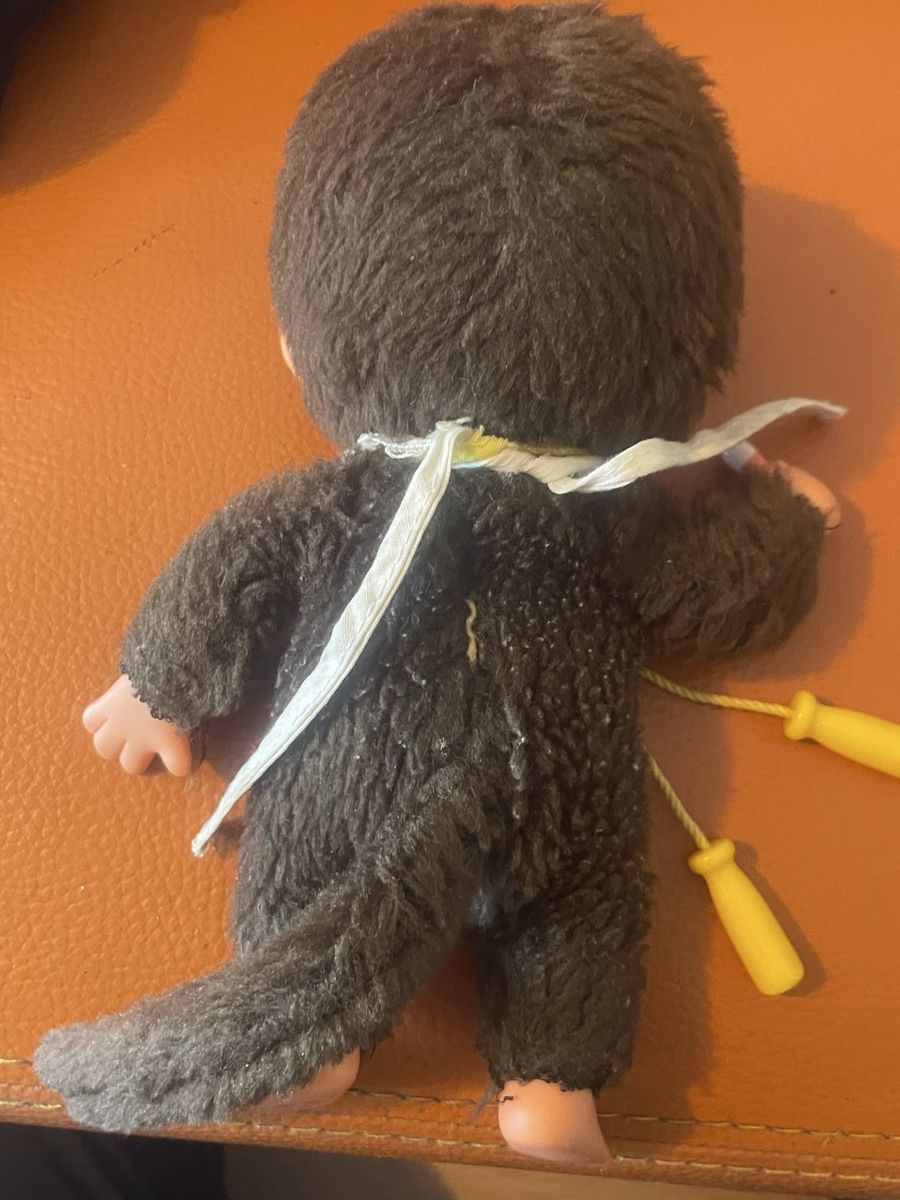 Monchhichi Bambole: Original "Monchichhi" mit Lätzchen & Springseil (1972) – Usato da Günsberg venduto da MorningEgg22 2