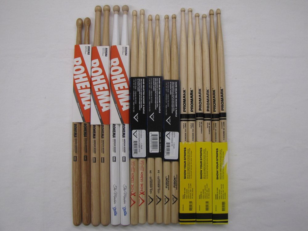 12 Paar Drumsticks 5A Starter Pack (Neu (gemäss Beschreibung)) in Thun für CHF 21.5 - mit