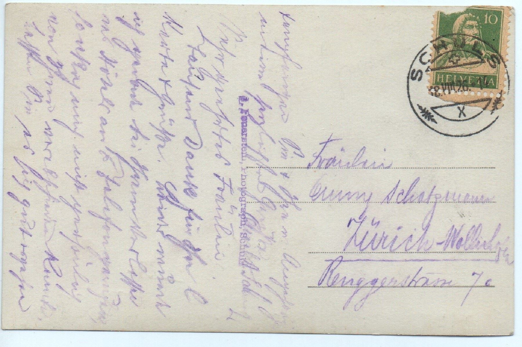 Cartoline postali: SCHULS Hotel Post und Belvedere – Usato da Jona venduto da philajona 1