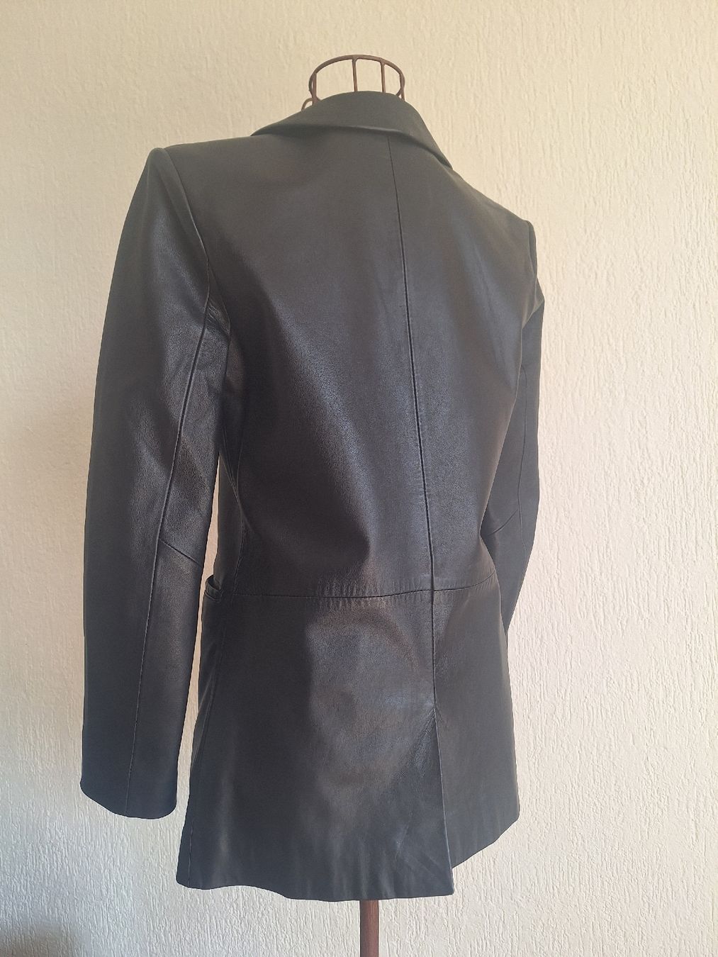 Giacche: Schwarzer Echtleder Blazer, Gr. 36 – Usato da Zürich venduto da Zelda14 2